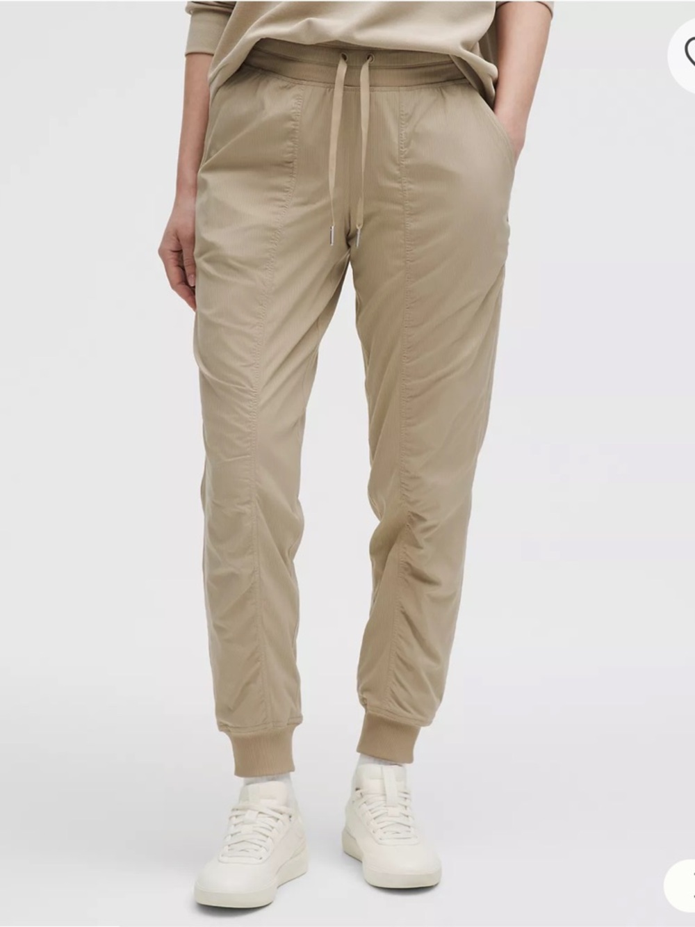 Lululemon Dance Studio Mid-Rise Jogger Full Length Sheer Oak Size 4